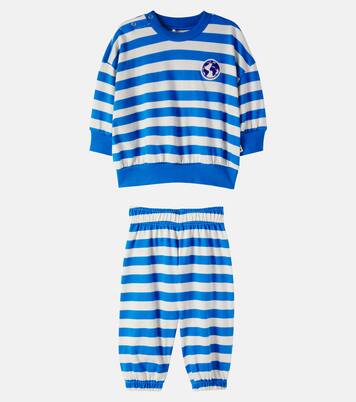 Baby cotton sweatshirt and pants set | Mini Rodini