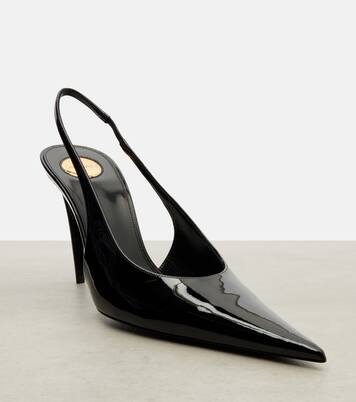 Guermantes 95 patent leather slingback pumps | Saint Laurent
