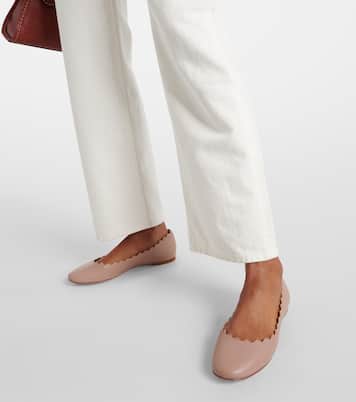 Lauren leather ballet flats | Chloé