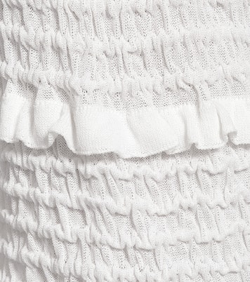 Pantaloni in cotone con ruches | Acne Studios