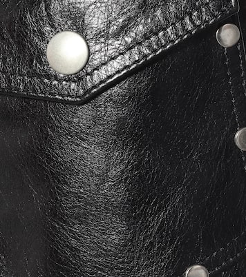 Studded slim leather pants | Dries Van Noten