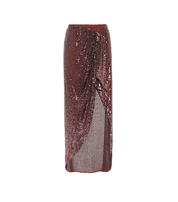 Falda larga con lentejuelas | Balmain