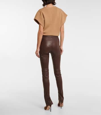 Maggie high-rise skinny leather pants | Stouls
