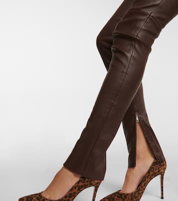 Maggie high-rise skinny leather pants | Stouls