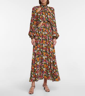Floral cutout midi dress | Christopher Kane