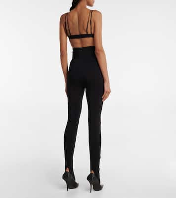 Crêpe high-rise skinny pants | Nensi Dojaka
