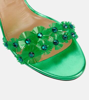 Meteorite embellished PVC sandals | Aquazzura
