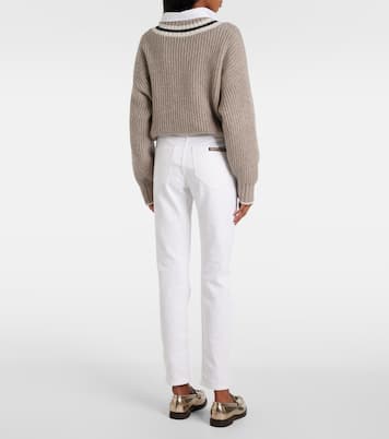 Jeans slim a vita media | Brunello Cucinelli