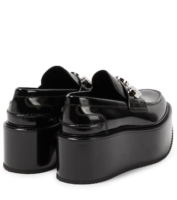 Mocasines con cuña de piel adornados | Burberry