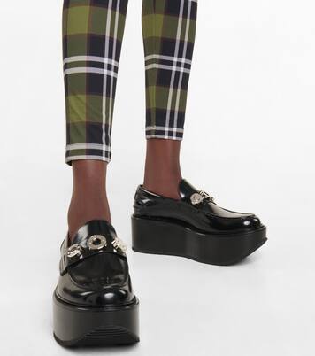 Mocasines con cuña de piel adornados | Burberry