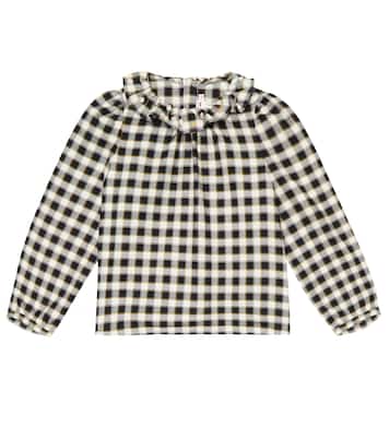 Karierte Bluse Timber aus Baumwolle | Bonpoint