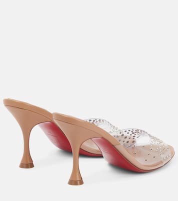 Mules Nudes Degramule con cristalli | Christian Louboutin