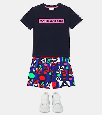 Logo cotton shorts | Marc Jacobs Kids