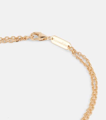 Bracciale Evil Eye in oro 18kt con smeraldi e diamanti | Suzanne Kalan