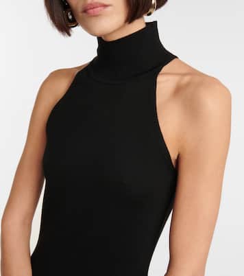 Turtleneck wool-blend midi dress | Toteme