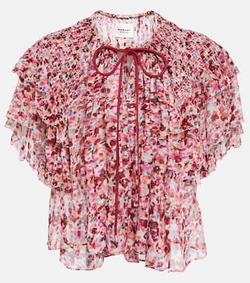 Fapani printed georgette top | Marant Etoile