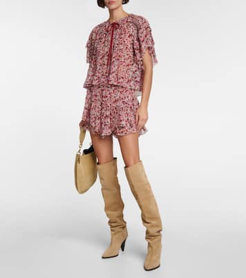 Fapani printed georgette top | Marant Etoile