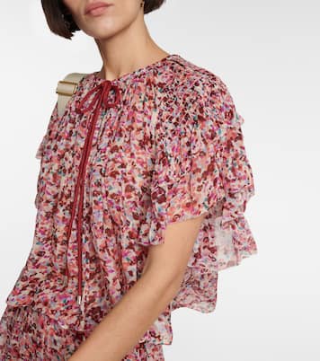 Fapani printed georgette top | Marant Etoile