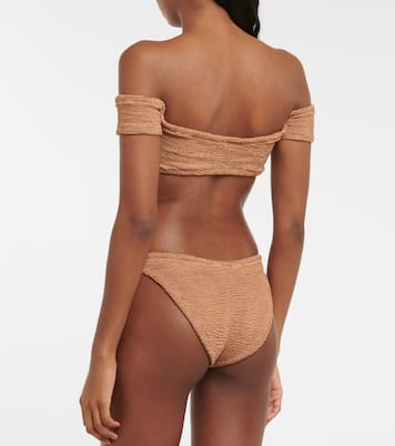 Brigette nylon-blend bikini | Hunza G