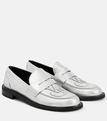 Mocassini in pelle con logo | JW Anderson