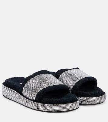 Verzierte Pantoletten aus Frottee | Dolce&Gabbana
