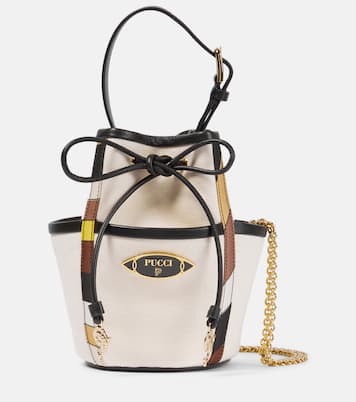 Bucket-Bag aus Baumwoll-Canvas | Pucci