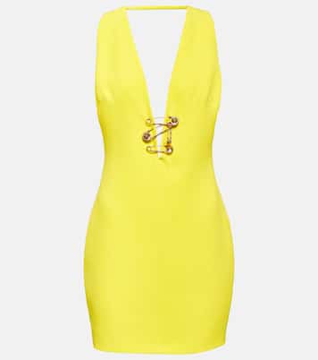 Robe Safety Pin en soie | Versace