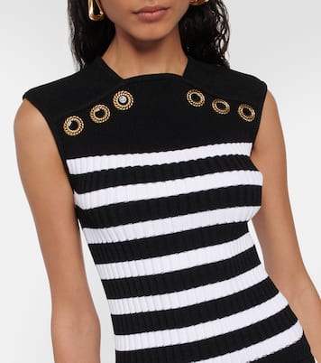 Top acanalado a rayas | Balmain