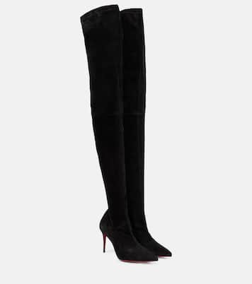 Cuissardes Kate Botta 85 en daim | Christian Louboutin