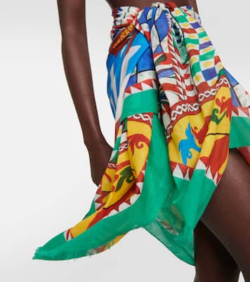 Bedruckter Pareo aus Baumwolle | Dolce&Gabbana