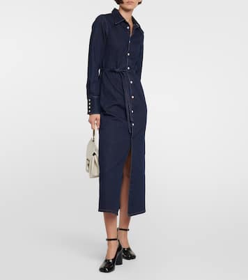 Belted denim shirt dress | MM6 Maison Margiela