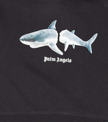 Felpa in jersey di cotone con cappuccio | Palm Angels Kids