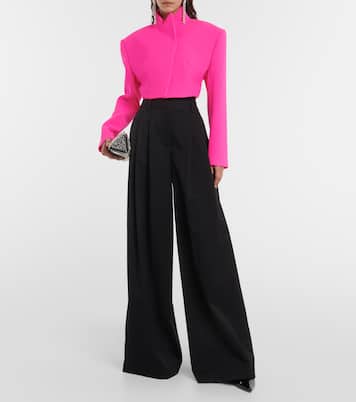Cropped wool jacket  | Alexandre Vauthier