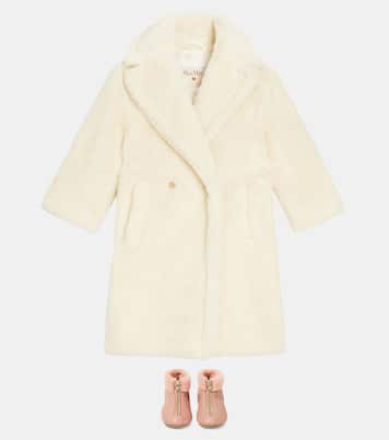 Shearling-trimmed leather booties | PèPè