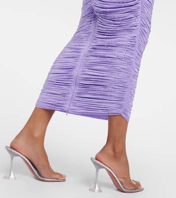 Crystal-embellished ruched jersey gown | Alex Perry