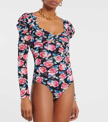 Erik floral mesh bodysuit | Diane von Furstenberg
