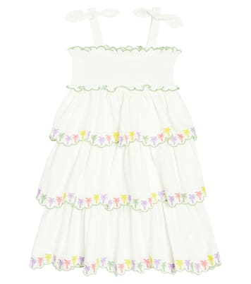 Abito August in cotone con ricami | Zimmermann Kids