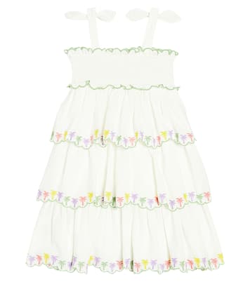 Abito August in cotone con ricami | Zimmermann Kids