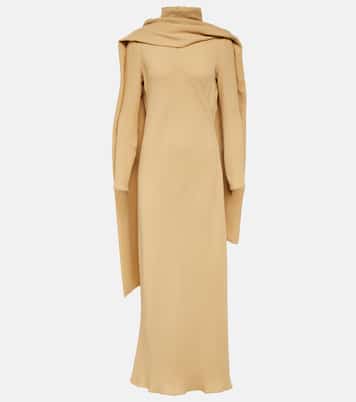 Pascal draped silk crêpe maxi dress | The Row