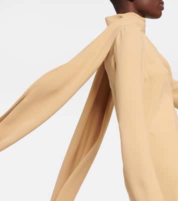 Pascal draped silk crêpe maxi dress | The Row