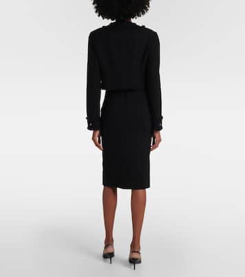 Veste raccourcie en laine mélangée | Dolce&Gabbana