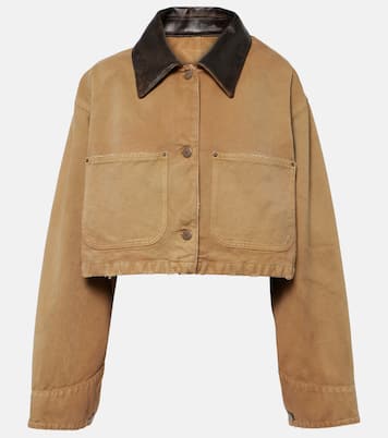 Veste raccourcie en toile de coton | Prada