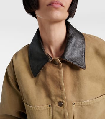 Veste raccourcie en toile de coton | Prada