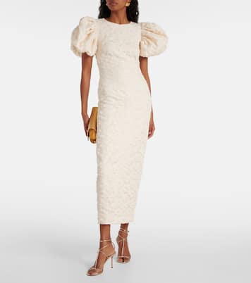 Robe de mariée en jacquard à fleurs | Rotate