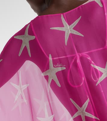 Printed silk chiffon kaftan | Valentino
