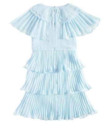 Abito in chiffon con balze | Self-Portrait Kids