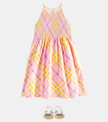Abito in cotone Burberry Check | Burberry Kids