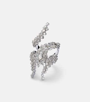 Y-Not - Anello in oro bianco 18kt con diamanti | Yeprem