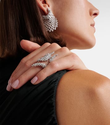 Y-Not - Anello in oro bianco 18kt con diamanti | Yeprem