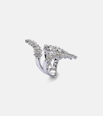 Y-Not - Anello in oro bianco 18kt con diamanti | Yeprem